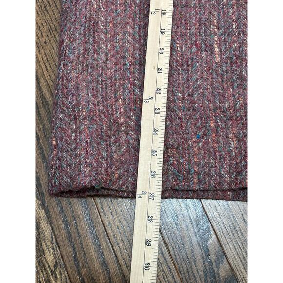 Vtg Lombardi Inc. Womens Purple Mohair Chevron Tweed Blazer & Skirt Suit Size 14 - Picture 15 of 16